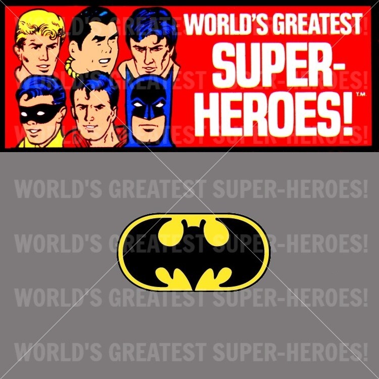 Mego Batman Decal for World’s Greatest Superheroes 8″ Action Figure