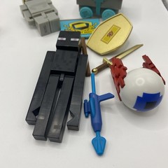 Tube Heroes Minecraft Figure Lot Steve Enderman Sheep Sky Army + Accessories