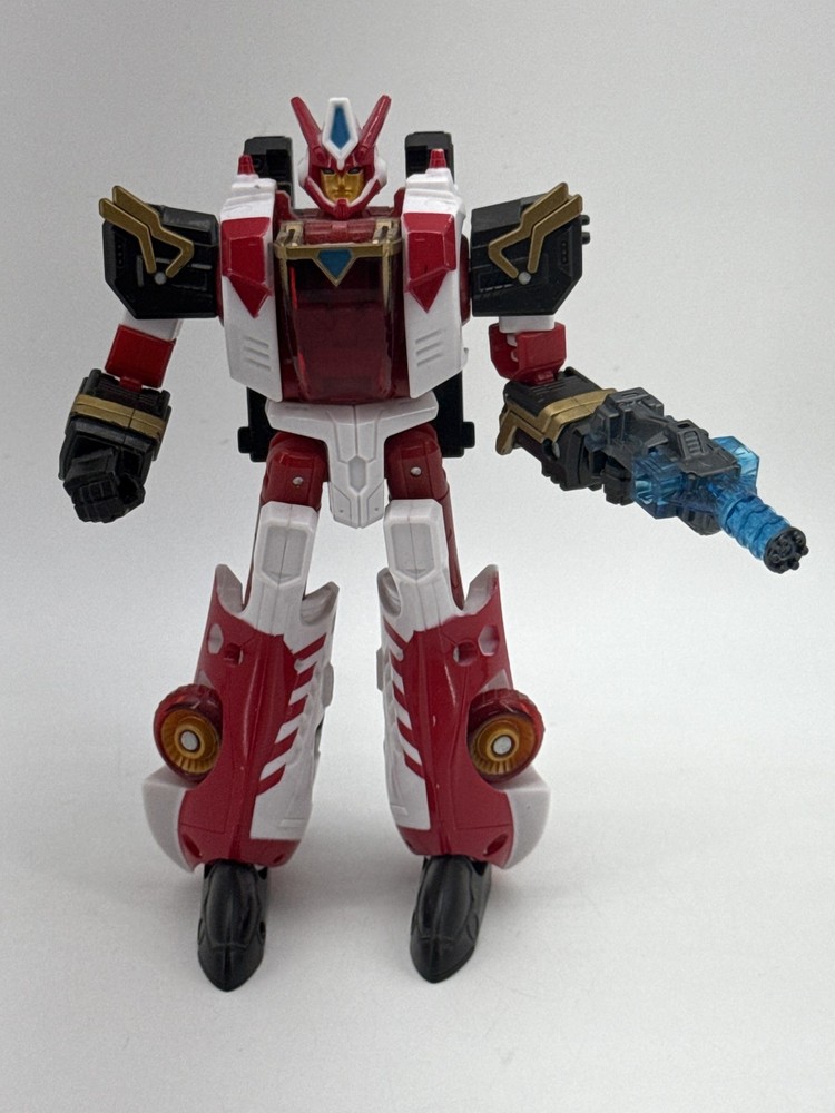 Hasbro Override Anime Action Figure Red White Gold Black Plastic Robot Power Toy