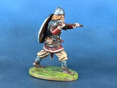 Hand-Painted 3D Printed Viking Figurine, Resin Miniature 40mm
