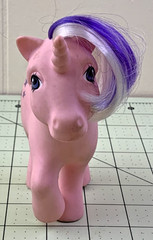 Vintage My Little Pony Unicorn Pink, Purple Stars-See Description; #36