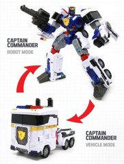 Miniforce Super Cops CAPTAIN COMMANDER Police Trailer Transformer Robot Truck