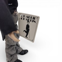 Presents Charlie Chaplin Collector Doll P3785 1990 Cane Accessory Vintage Figure