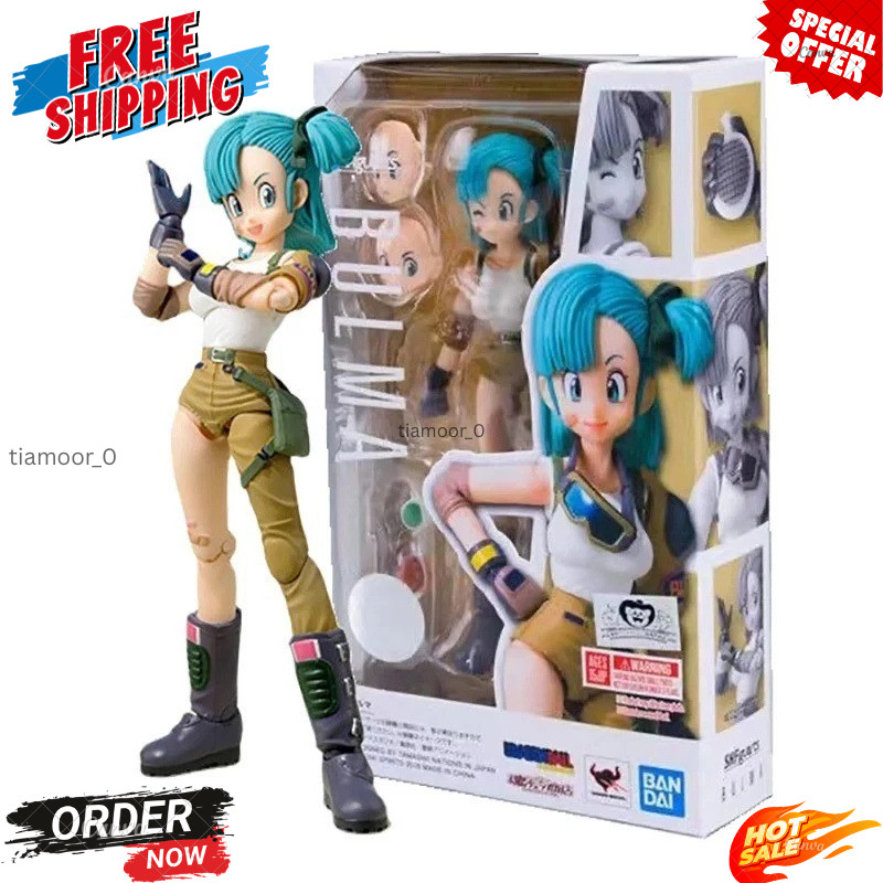 13.5cm Anime Dragon Ball Figures Bulma Goku Action Figure Movable PVC Collection