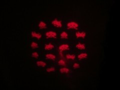 Space Invaders Retro Arcade Color Changing Projection Wall Night Light New