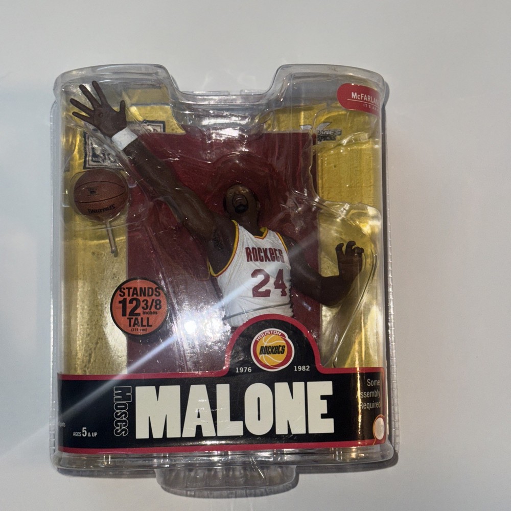 McFarlane NBA Legends Moses Malone 76ers Action Figure Series 3 SportsPicks