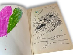 1982 Gi Joe Coloring Book & Captain Power Coloring Book 1987 Lot of 80s