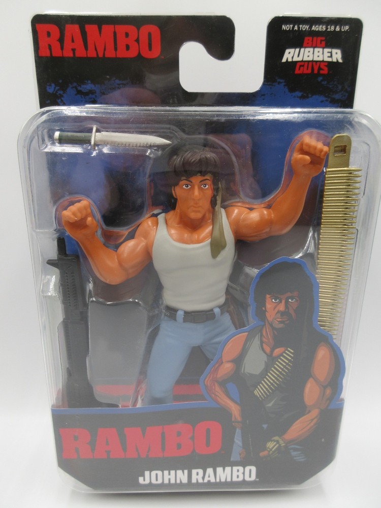 Collect Major Big Rubber Guys John Rambo Sylvester Stallone Figure LJN BRAND NEW