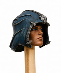 Fantasy D&D Mythic Legions Abyss Hunter Hooded Head 1.0 1:12 3D Resin