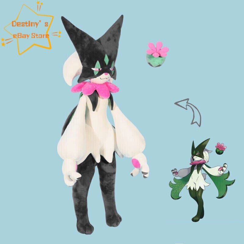 Anime 1:1 Giant Meowscarada Stuffed Toy Cosplay Plushie Plush Doll Xmas Gift