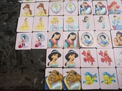 Disney Princess Memory Match Game Set Lot 51 tiles not all have matches