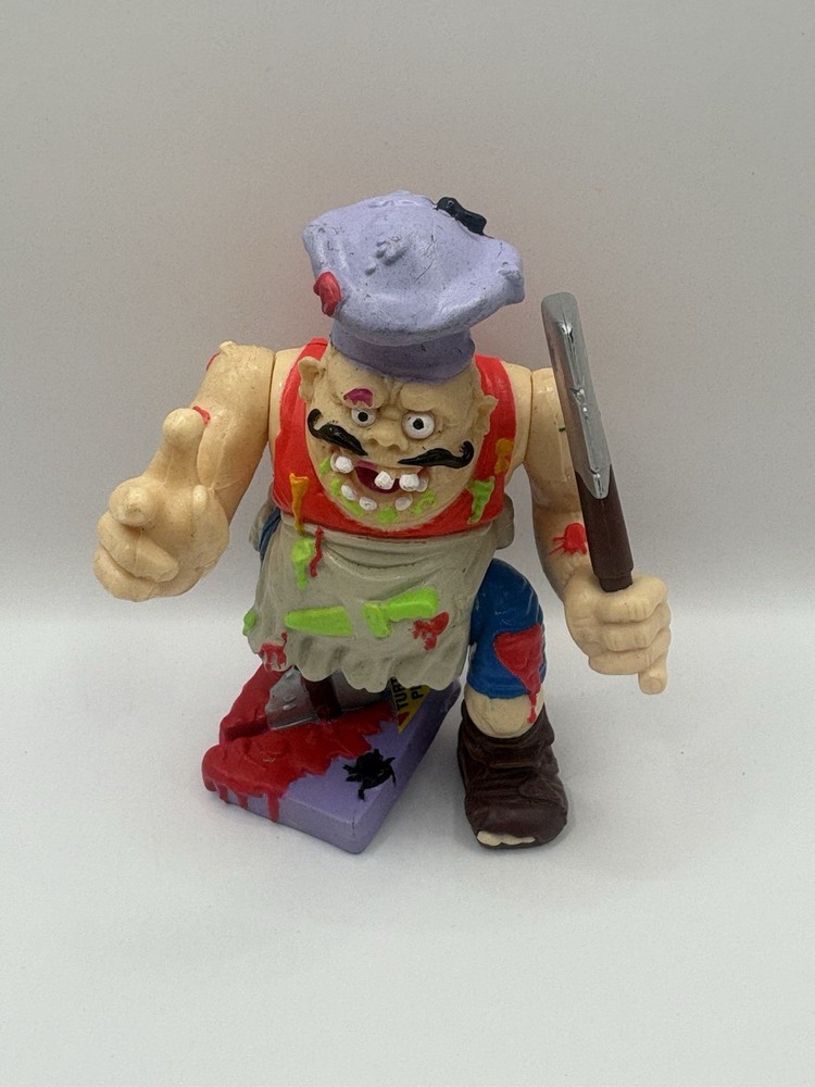 Vintage 1990 TMNT Pizza face Playmates Figure Ninja Turtles
