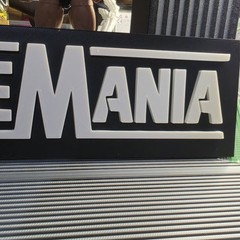 WWE Mattel Large 12 X 3 White WrestleMania Logo Accessory