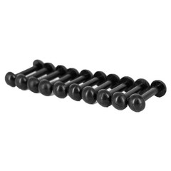 20Pcs Leg Replacement Connectors For Motu Band For Vintage Figures Black Rubber