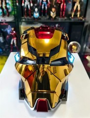 Iron Man MK17 Heart breaker Helmet 1/1 Wearable English Voice-controll Mask Toy