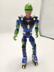 Vintage 1991 Lanard Roller Warriors 6″ Action Figure Inline Skates Blue Green…