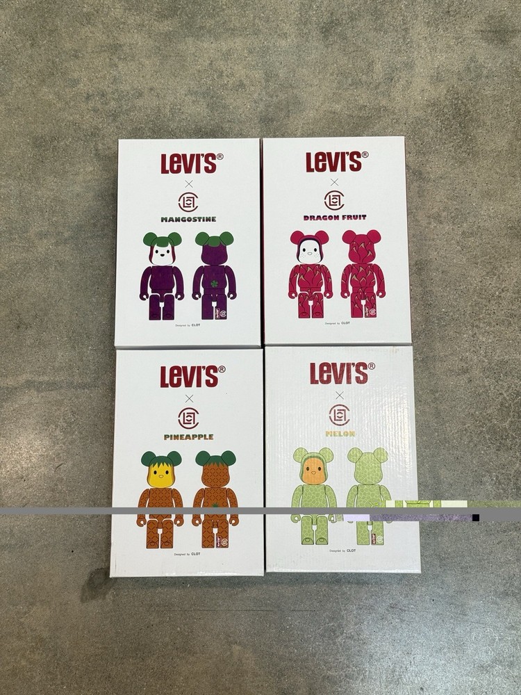 BE@RBRICK Levis x CLOT 4 FIGURES 400% Figure Limited Edition Collectible