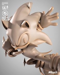 3D Printed Fan Art Sonic the Hedgehog Sculpture by Wicked
