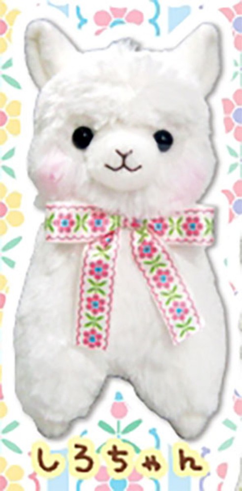 Alpacasso Flower Ribbon Alpaca Plush AMUSE Japan Toreba Amufun Kawaii Toy USA