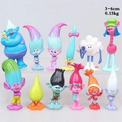 12pcs/Set Trolls Branch Critter Skitter Figures Trolls Children Toy Kids Gifts