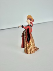 Papo Medieval Times Queen Figure Fantasy Castle 3.5″ Red/Gold 2005
