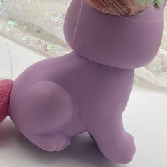 Vtg Little Pretty Kitty Heaven Heart RARE Mattel Show Offs Purple Pink Cat Toy