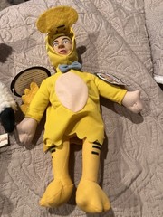 THE THREE STOOGES DOLLS 2002 EASTER THEME OUTFITS RABBIT, SHEEP AND DUCK