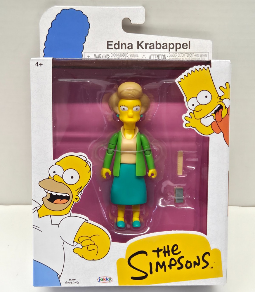 EDNA KRABAPPEL – The Simpsons Wave 5 Jakks Pacific 5″ Action Figure NEW IN STOCK