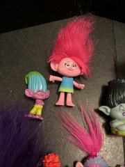 Lot of 12 Trolls Figures Characters Toys Dolls World Tour Finger Puppets Etc