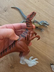 Jurassic Park Damage Wound Dinosaur Figures Lot X3 Atrociraptor & Velociraptor