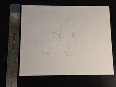 Tokidoki Unicorno Original Art Sketch by Creator Simone Legno GROOT at NYCC 2017