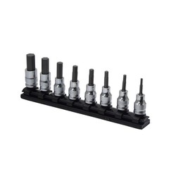 Koken Z-EAL 3/8(9.5mm)SQ. Hex bit socket Rail set 50mm, 8 pieces, RS3010MZ/8-L50