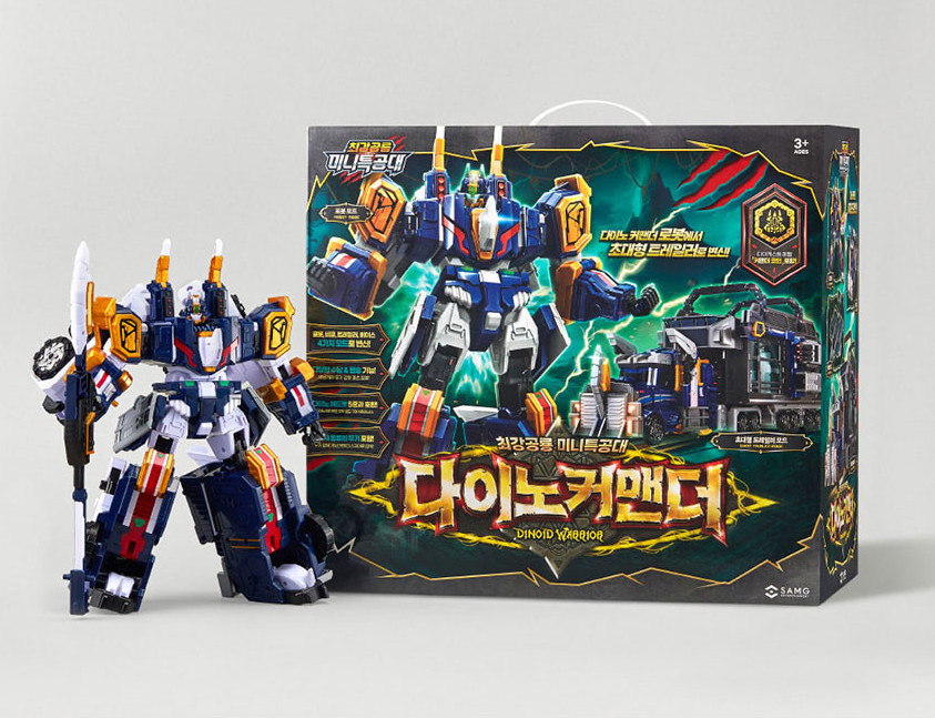 Miniforce Dinoid Warrior Dino Commander 4 Mode Transformer Robot Trailer 2025