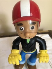 2008 Handy Manny Figure Only Helmet Fix it Chopper Motorcycle Toy Mattel