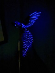 3D Printed 1 Pack Phoenix Animals 14.5” Purple Luminous Articulated Toy Gift
