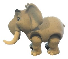 3D Printed Elephant Male Figure – Articulated Multi-Color African Animal – 3in