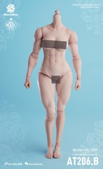 Worldbox AT206B 1/6 Female Pale Skin Muscle Super Flexible Joint Body 12”Figure
