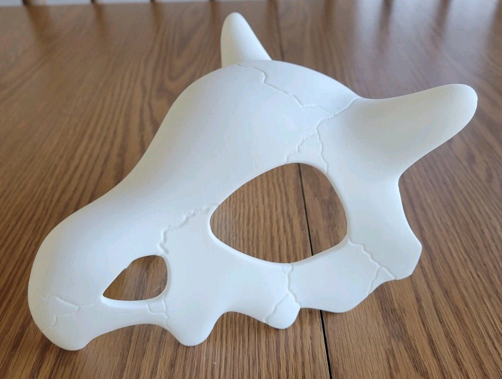 Cubone Pokemon Cosplay Mask Large White Helmet Bone Skeleton Skull Halloween