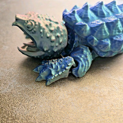 6.5″ Snapping Turtle Articulated Figure 3D Print Toy Collectable Multi Color