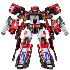 Metal Cardbot W HEAVY IRON + BLAION & BLUE COP W Grand Blue Leon Transform Robot