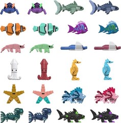 Fisch — Microfigure 1-Pack — Series 1, Purple 16cm (H) x 14cm (L) x 5cm (W)
