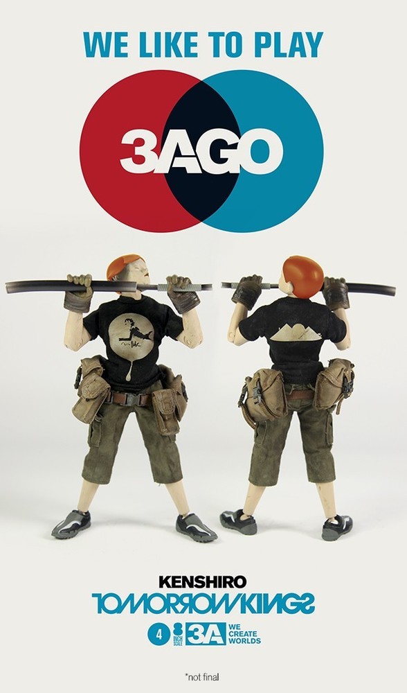 ThreeA 3AGO Tomorrow King (TK) Kenshiro 8″ Figure Ashley Wood Sealed 2014