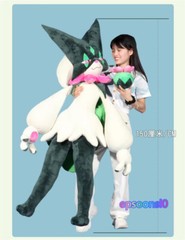 150cm/80cm Big Meowscarada Plush Doll Japan Anime Stuffed Toy Collect Decor Gift
