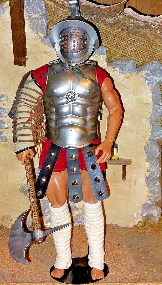 1/6 Scale Custom Kaustic Plastik Gladiator w Metal Armor & Helmet