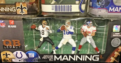 MCFARLANE NFL SAINTS COLTS GIANTS ARCHIE PEYTON ELI MANNING HOF 3 PACK+ NEW WOW