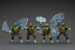 JOYTOY 1/18 TMNT Raphael Michelangelo Donatello Leonardo Anime Action Figures