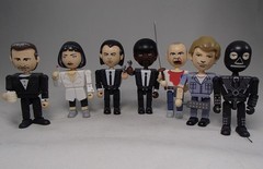 2004 NECA Figure LOT Pulp Fiction The Cast JULES Vincent THE GIMP Mia BUTCH Zed