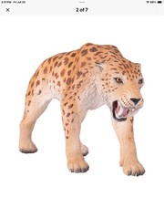 Mojo Smilodon, Sabre Tooth model figure toy Jurassic prehistoric figurine gift