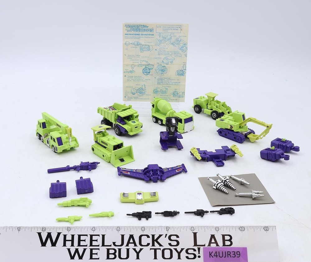 Devastator 100% Complete Vintage 1985 G1 Transformers Hasbro Action Figure