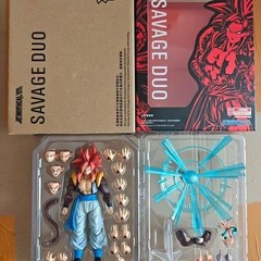 SAVAGE DUO Super Saiyan 4 Gogeta Demoniacal Fit 1/12 Action Figure Official